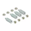 Kit di montaggio DeLOCK 18214 argento acciaio inox