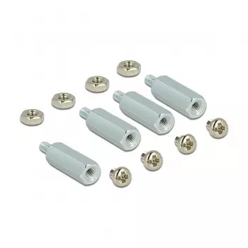 Kit di montaggio DeLOCK 18214 argento acciaio inox