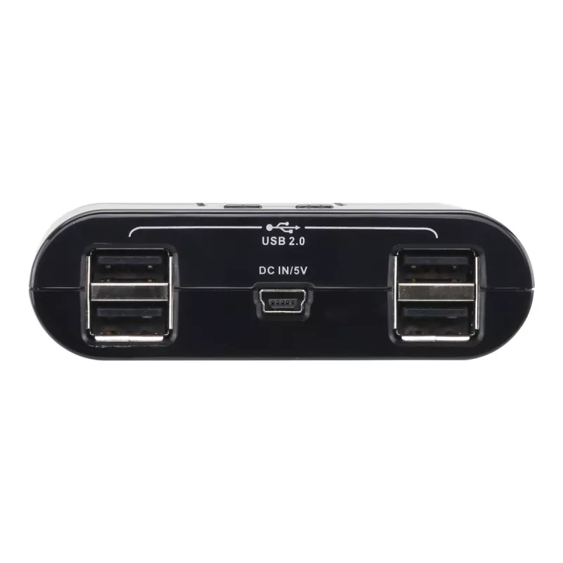 Dispositivo di condivisione periferiche USB 2.0 2 porte ATEN US224AT — USB Type-A, cavo 1,8 m, nero