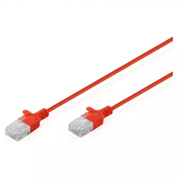 Cavo patch DIGITUS CAT 6 U-UTP sottile, 5 m, rosso