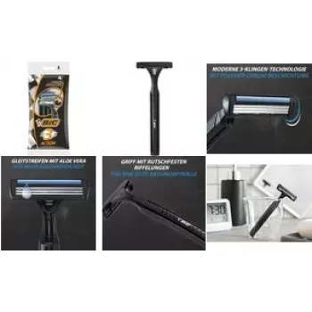 Rasoio usa e getta BIC Action 4 di BIC — rasoio usa e getta con 4 lame