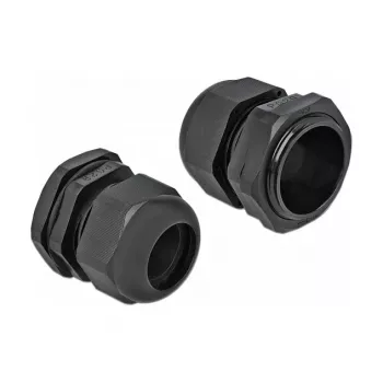 Pressacavo DeLOCK 60226 nero plastica 10 pz.