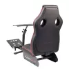 Racing Cockpit Subsonic SA5681 nero rosso in similpelle mesh metallo