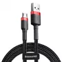 Cavo Micro-USB Baseus Cafule 1,5A 2 m (rosso e nero)