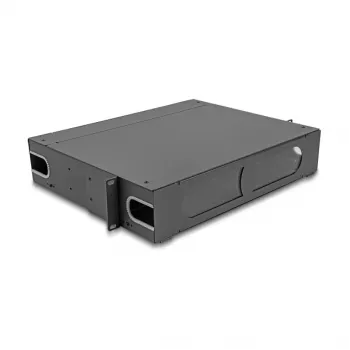 DeLOCK 66752 box di giunzione per fibra ottica da 19 pollici 2U, non equipaggiato