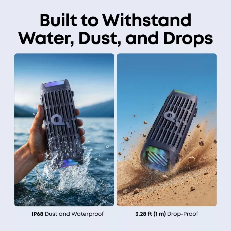 Altoparlante Bluetooth portatile Anker Soundcore Boom 3i — 50 W, impermeabile, a batteria