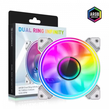 Gamemax | Ventola per case | DUAL RING INFINITY | Bianco