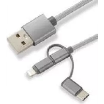 CoreParts MOBX-ACC-003 Cavo USB 1 m Micro-USB A Micro-USB B grigio