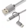 CoreParts MOBX-ACC-003 Cavo USB 1 m Micro-USB A Micro-USB B grigio