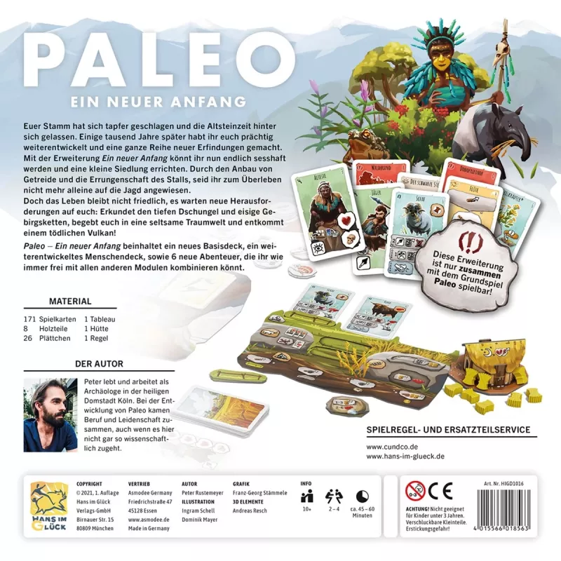 Paleo - A New Beginning, espansione gioco da tavolo