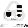 Thermal Grizzly DeltaMate HT16 Raccordo per raffreddamento a liquido, Nero