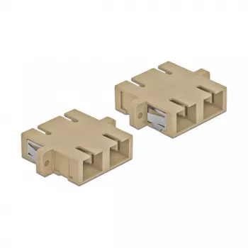 Adattatore in fibra ottica DELOCK SC femmina-femmina beige, confezione da 4 (modello 85996)