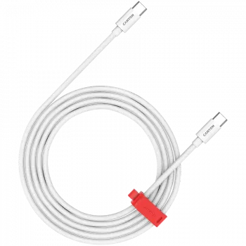 CANYON Cavo CC60AB C-C 60W Intrecciato 2m Bianco
