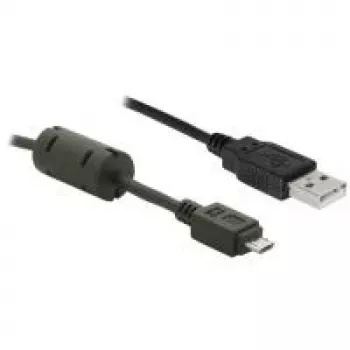 DeLOCK - Cavo USB - USB Type-A, 4 poli (M) - Micro-USB, Type-B (M) - 1 m (82299)