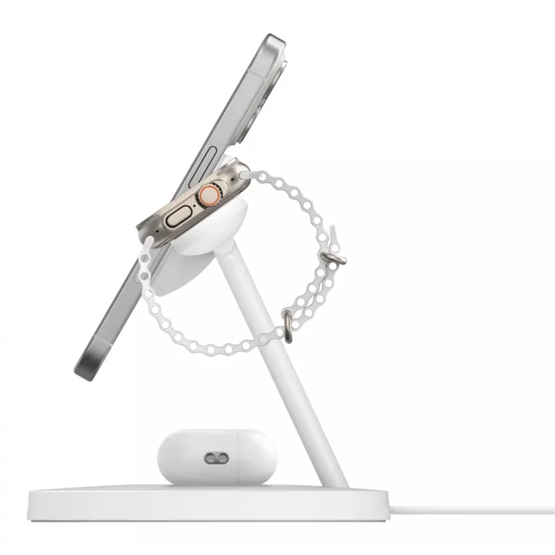Belkin BoostCharge Pro cuffie, smartphone, smartwatch bianco USB ricarica wireless ricarica rapida per interni