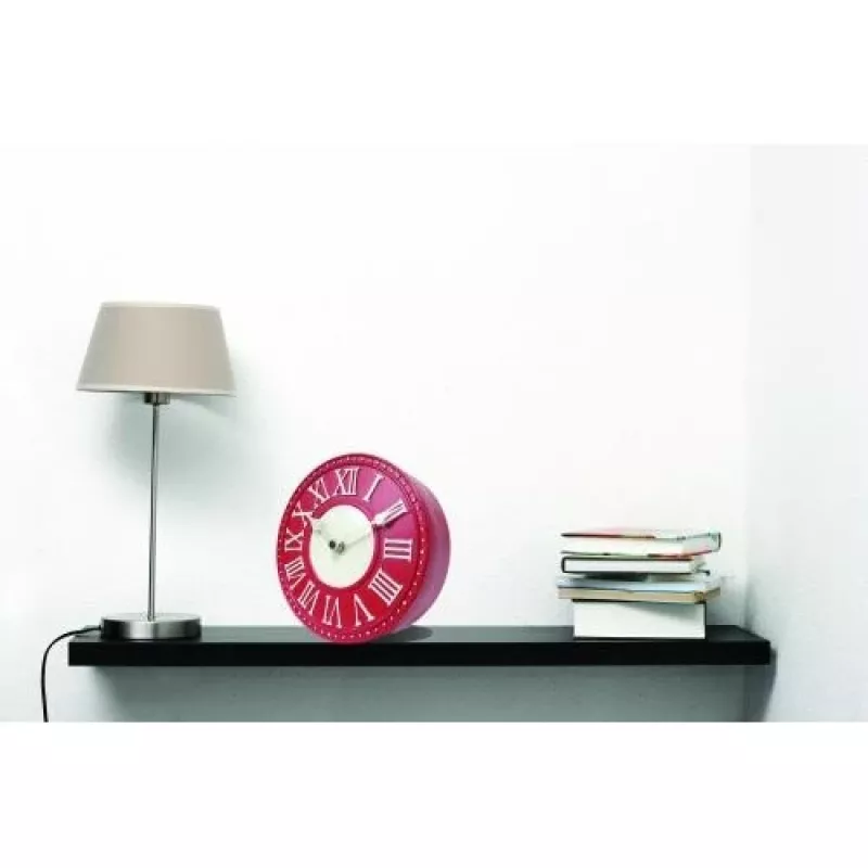 NeXtime orologio 5187ro London Tisch, Ø16 cm, da parete, rosso/bianco