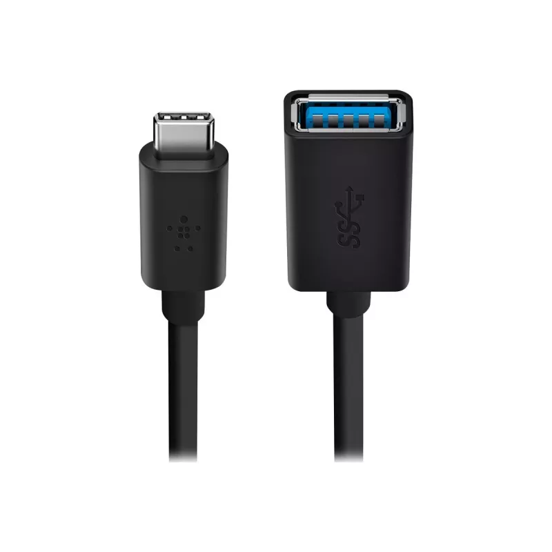 Belkin adattatore USB 3.0 da USB-C a USB-A, 5 Gbps, nero