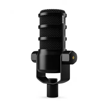 Microfono da studio RØDE PodMic USB — cardioide XLR/USB, 24 bit/48 kHz, USB-C, uscita cuffie, regolatore volume, nero