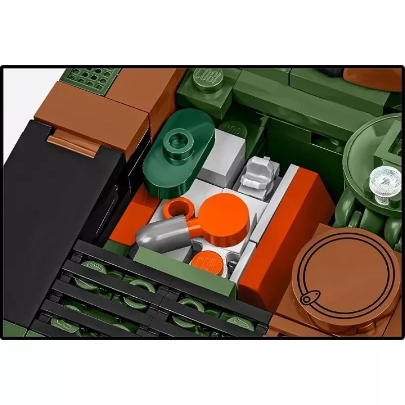 Set di mattoncini Cobi Armed Forces BWP-1 2630 — set modello del veicolo da combattimento anfibio polacco-ucraino