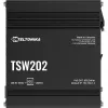 Teltonika TSW202 Managed L2 Gigabit Ethernet (10/100/1000) Power over Ethernet (PoE) alluminio, blu