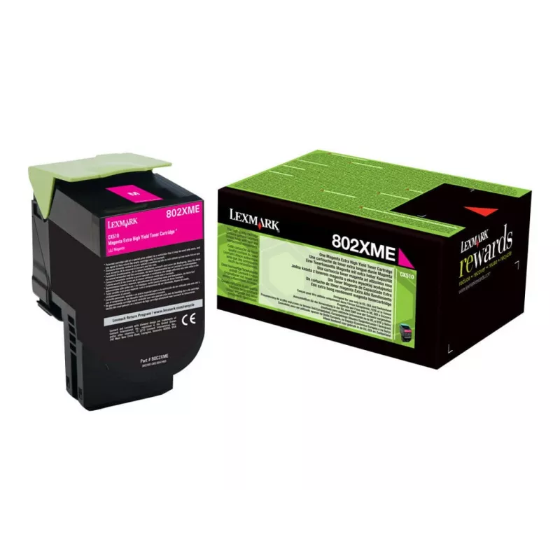 Cartuccia toner Lexmark 802XME magenta 3000 pagine