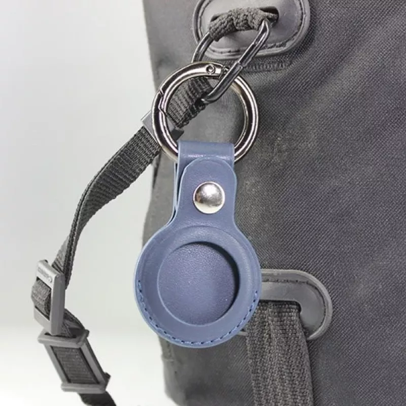 4smarts Set - Custodia per AirTag - Metallo, Pelle sintetica in poliuretano