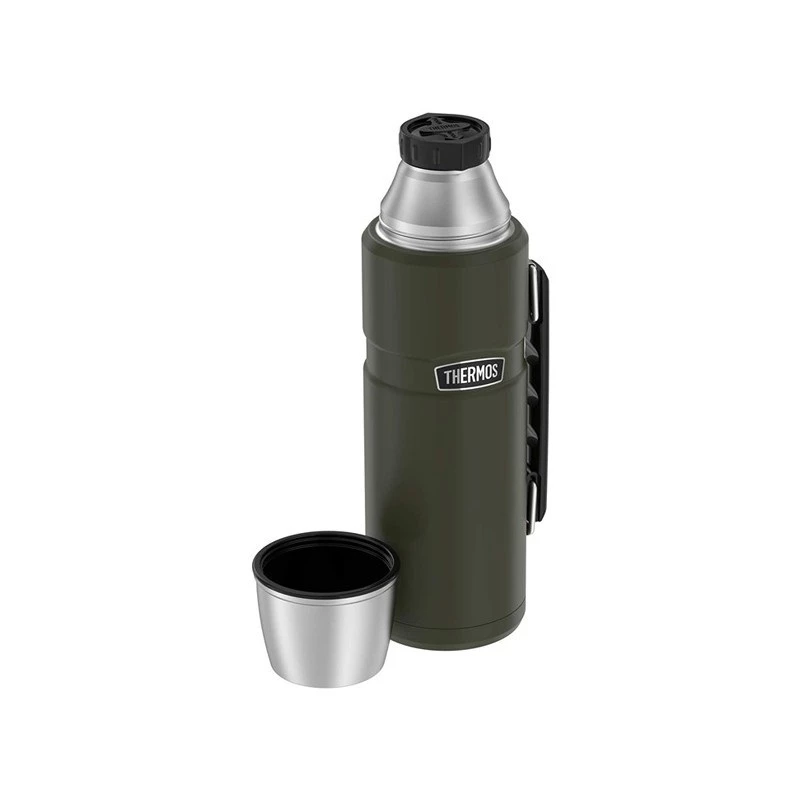 Termos THERMOS TH-170028 470 ml, acciaio inox sottovuoto, verde oliva, 24 h caldo/freddo