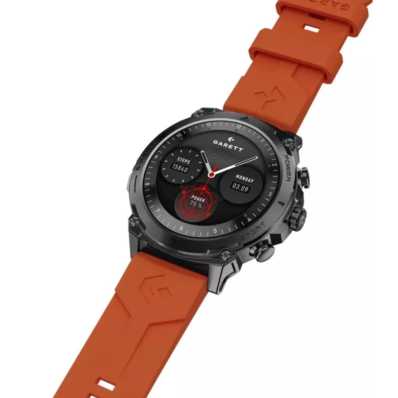 Smartwatch Garett Atom nero Steel