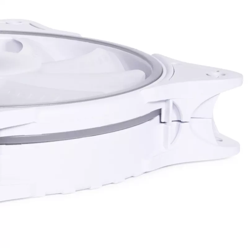 Alphacool Rise Aurora 24850 ventola per case PWM da 120 mm, 120x120x25 mm, bianco