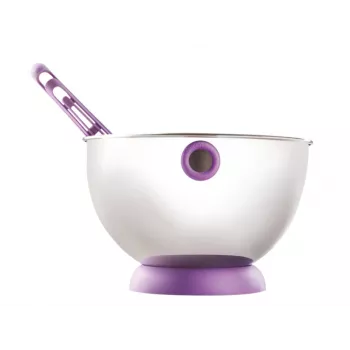 Set ciotola e frusta ViceVersa Kogel Mogel viola – ciotola da piano di lavoro con frusta abbinata, modello 16242