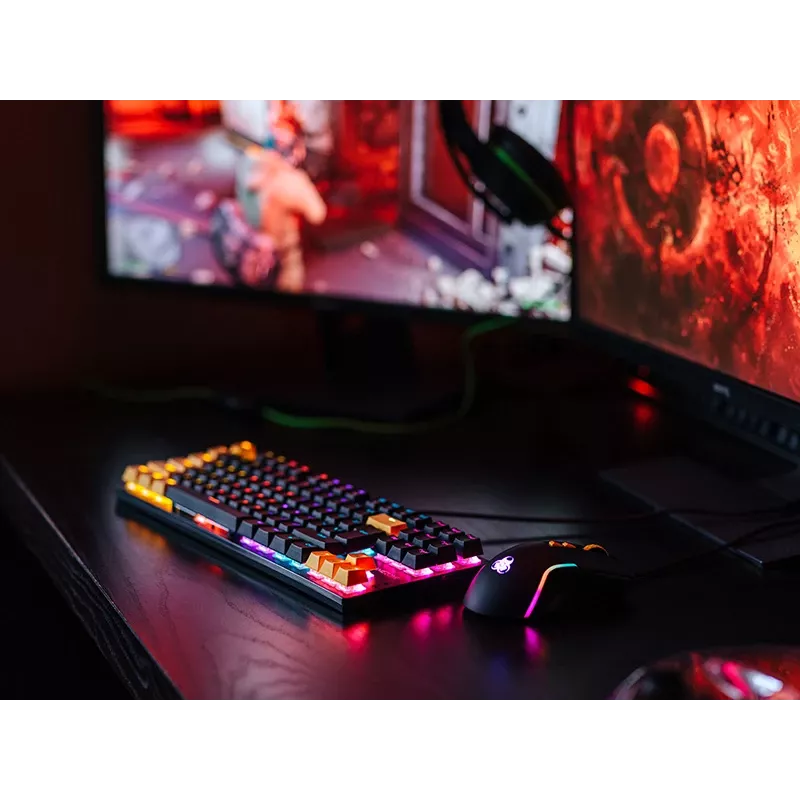 Tracer HORNET 87 Tastiera mouse inclusi gaming USB QWERTY inglese nero, giallo