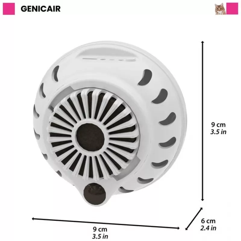 FERPLAST Genicair - ventilatore automatico per lettiera per gatti