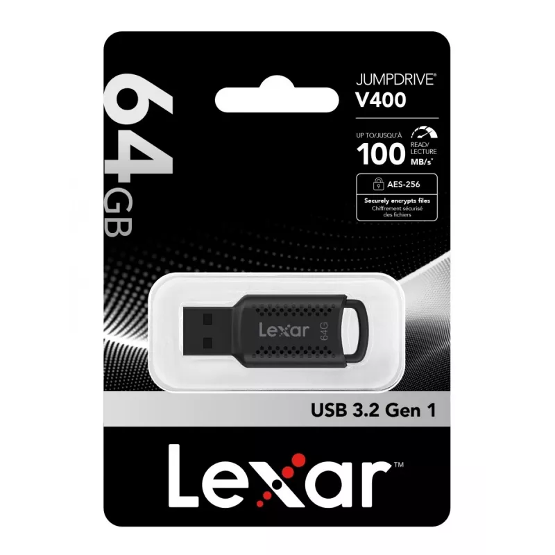 Lexar JumpDrive LJDV400064G-BNBNG chiavetta USB 64 GB USB Type-A 3.2 Gen 1 (3.1 Gen 1) nero