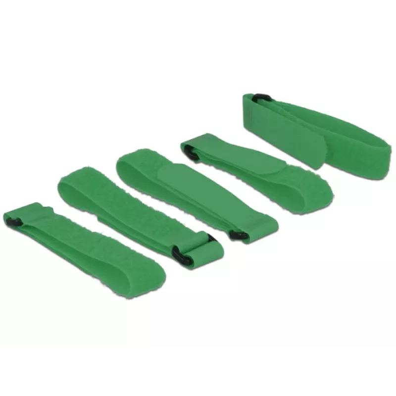 Fissaggio a strappo DeLOCK 18706 verde 5 pezzi