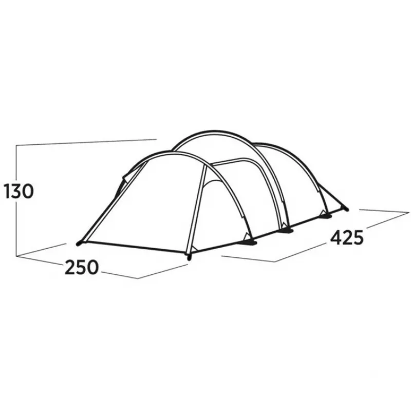 Easy Camp Hemsedal 4 tenda tunnel verde