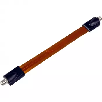 Wentronic Goobay passaggio per finestra SAT, estremamente piatto (0,3 mm), marrone-nero, 0,2 m - connettore femmina F connettore femmina F (11953)