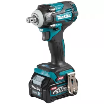 Avvitatore a impulsi a batteria TW004GD201 XGT, 1/2 pollice, 40 Volt (blu/nero, 2 batterie Li-Ion 2,5 Ah, in MAKPAC misura 2)