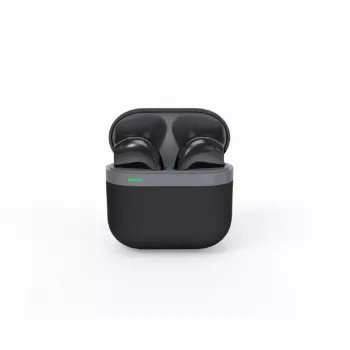 Cuffie Bluetooth GEMBIRD TWS-02-BK, In-Ear TWS, nero/grigio, fino a 5 ore di riproduzione, microfono integrato, custodia di ricarica