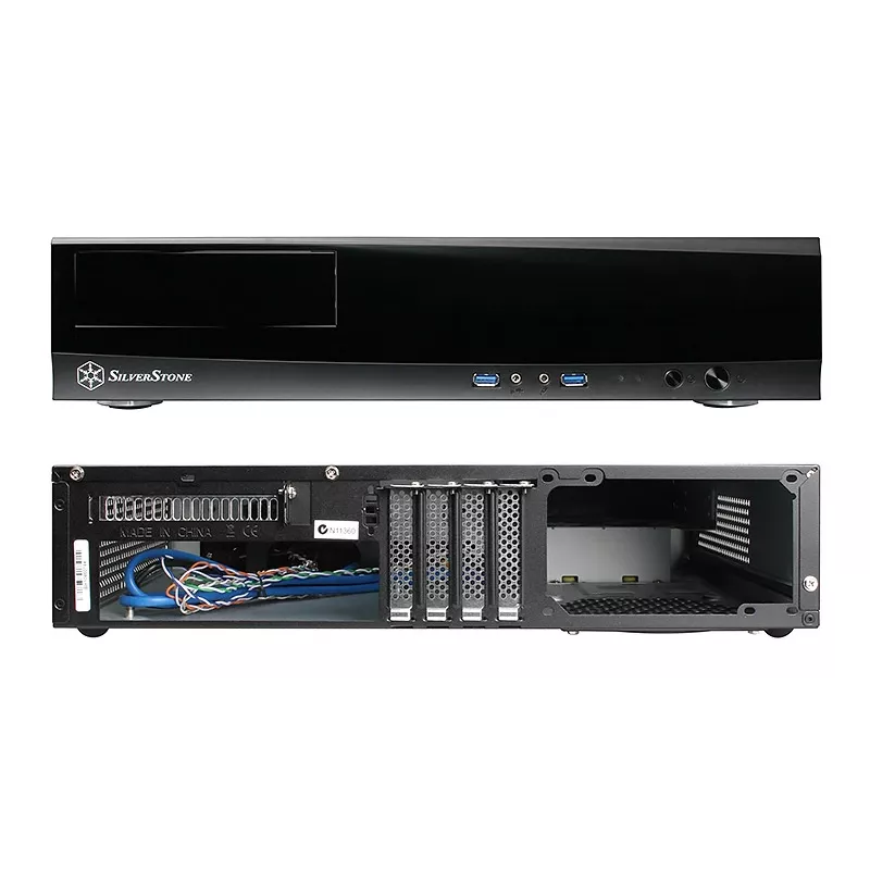 SilverStone MILO ML03 - Desktop - Micro-ATX - senza alimentatore (ATX / PS/2) - nero - USB/Audio (SST-ML03B-R)