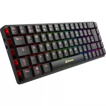Sharkoon PureWriter W65 Tastiera gaming RF wireless QWERTZ tedesco nero