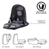 Zaino XDDESIGN P705.291 antracite — 18 L, scomparti per notebook e tablet, zip principale con lucchetto