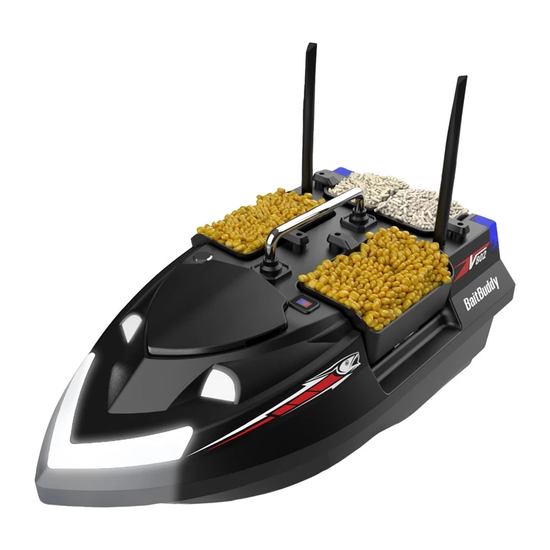 Barca esca Flytec V802 con batteria 12000 mAh, nero