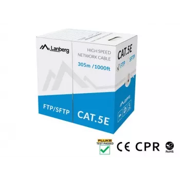 Cavo di rete Lanberg LCS5-11CU-0305-S RJ45 Cat5e 305 m grigio