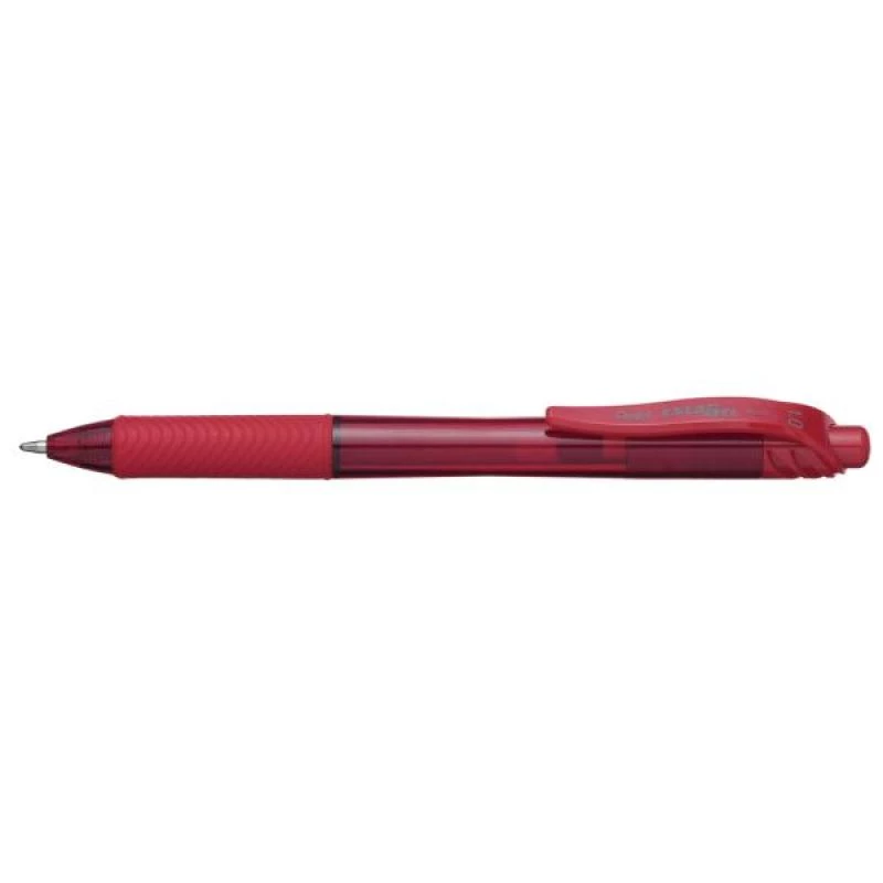 Penna a sfera retrattile con clip Pentel Energel X 1.0 rosso