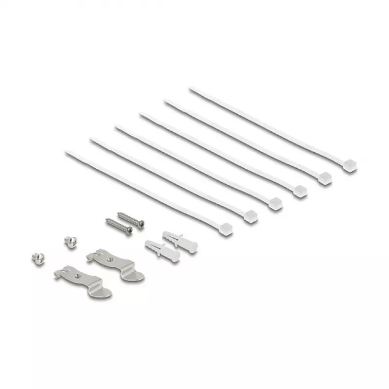 Patch panel DELOCK mini desktop RJ45 6 porte Cat.6A schermato, metallo, nero, 80×22×125 mm