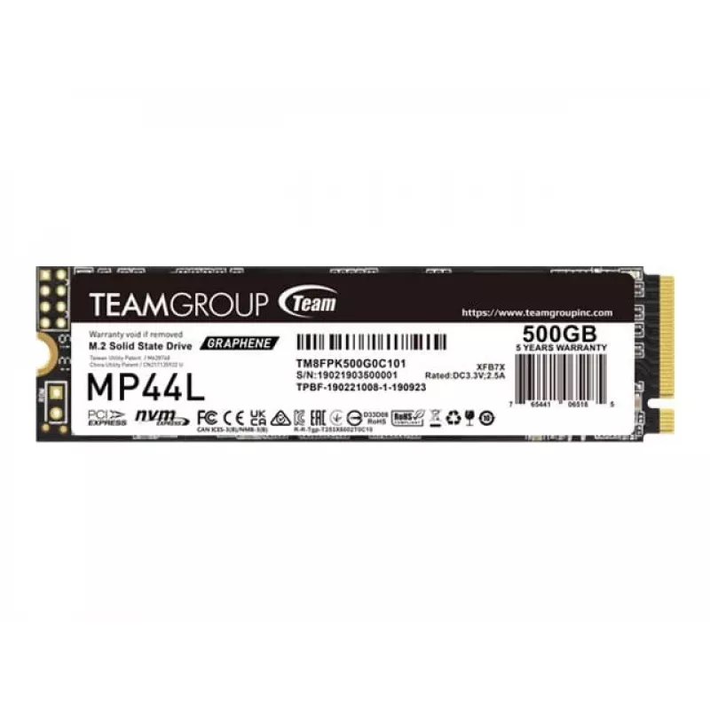 Unità SSD Team Group 500 GB M.2 PCI Express 4.0 NVMe TM8FPK500G0C101