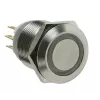 Interruttore a vandalismo Lamptron 19mm - Silverline - rosso