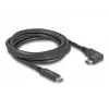 DeLOCK cavo USB connettore maschio USB Type-C su connettore maschio USB Type-C angolare 2 m 5 Gbit/s 4K PD 60 W