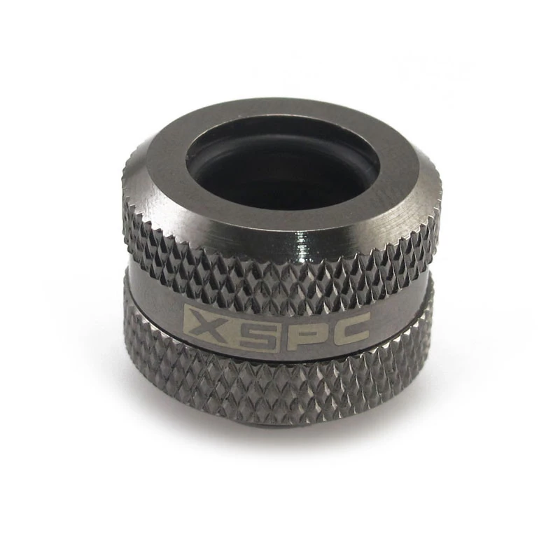 Connettore XSPC G1/4 a 14 mm hardtube, nero cromo - 8 pezzi