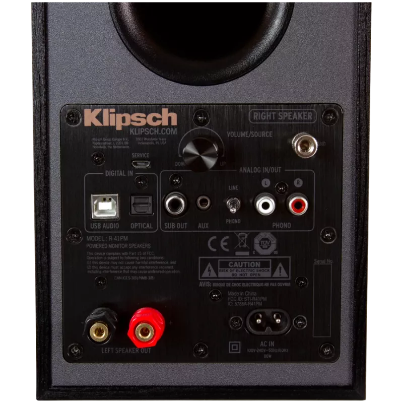 Altoparlante Klipsch R-41PM nero rame 70W con filo wireless